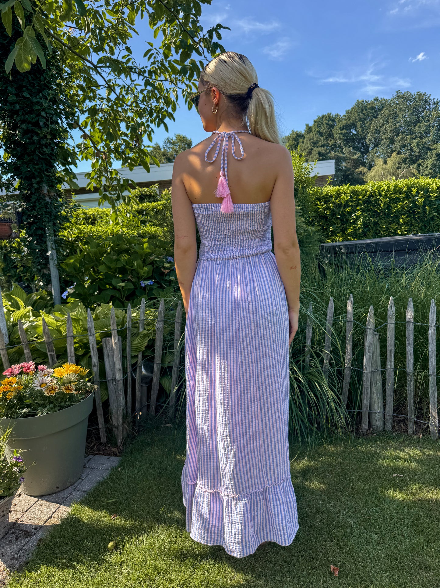 Dress - Mia lilac striped