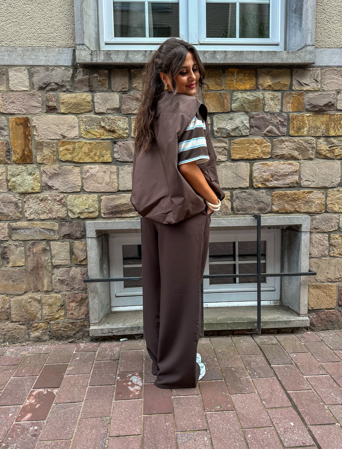 Vest Mina bruin