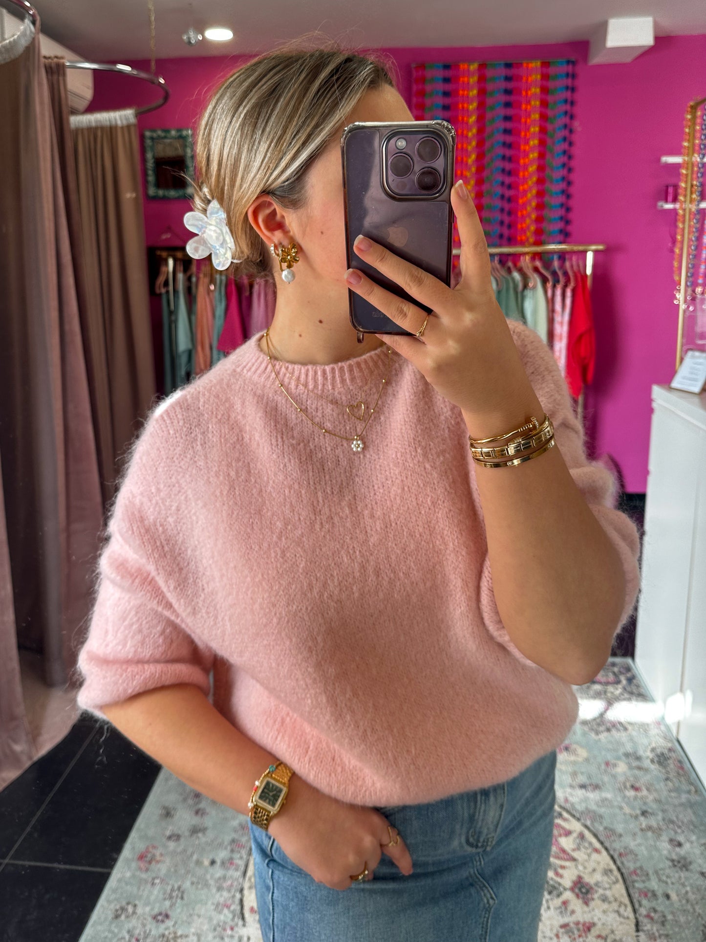 Trui Livia Oud roze