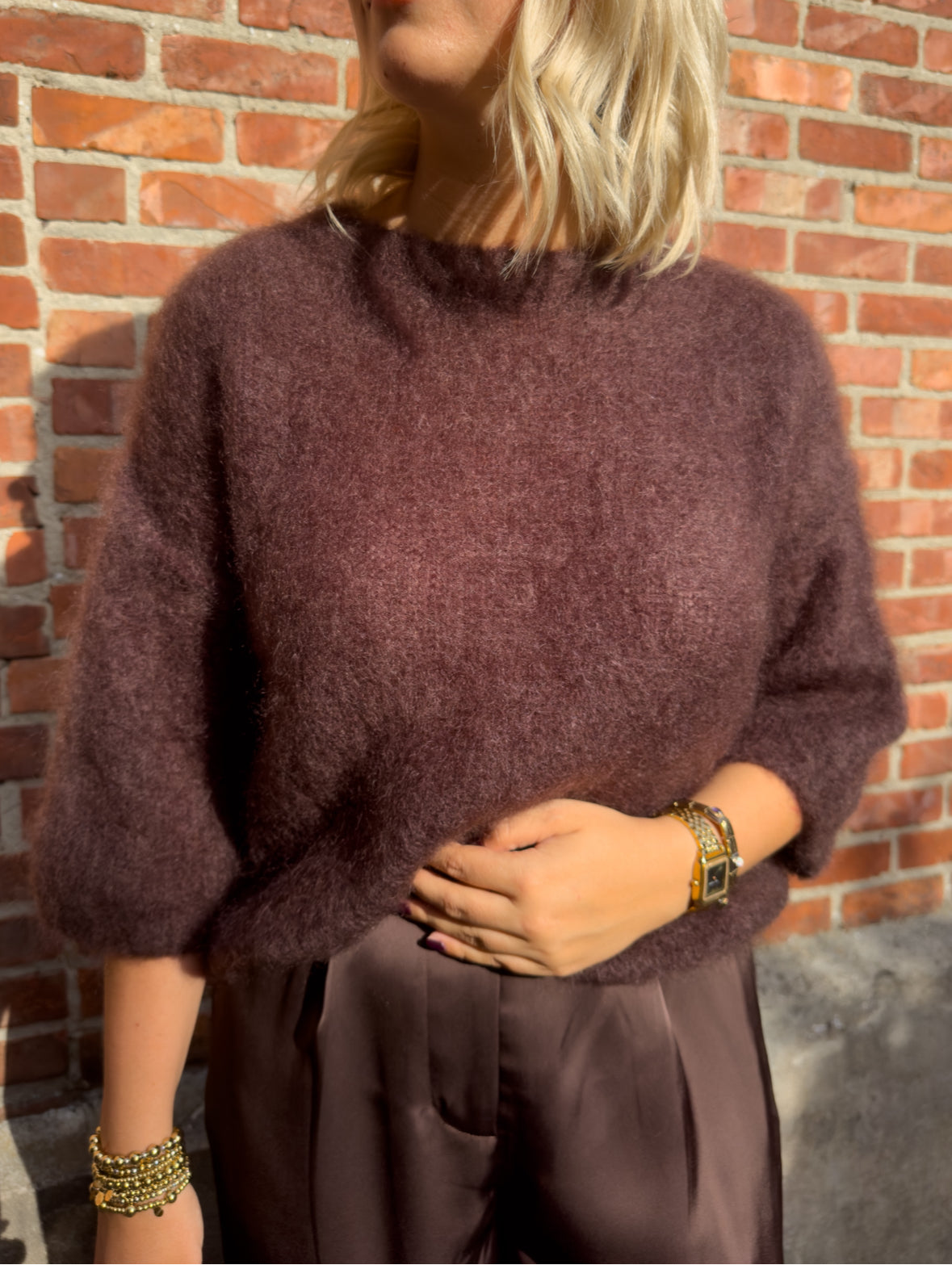 Livia Deluxe mohair bruin