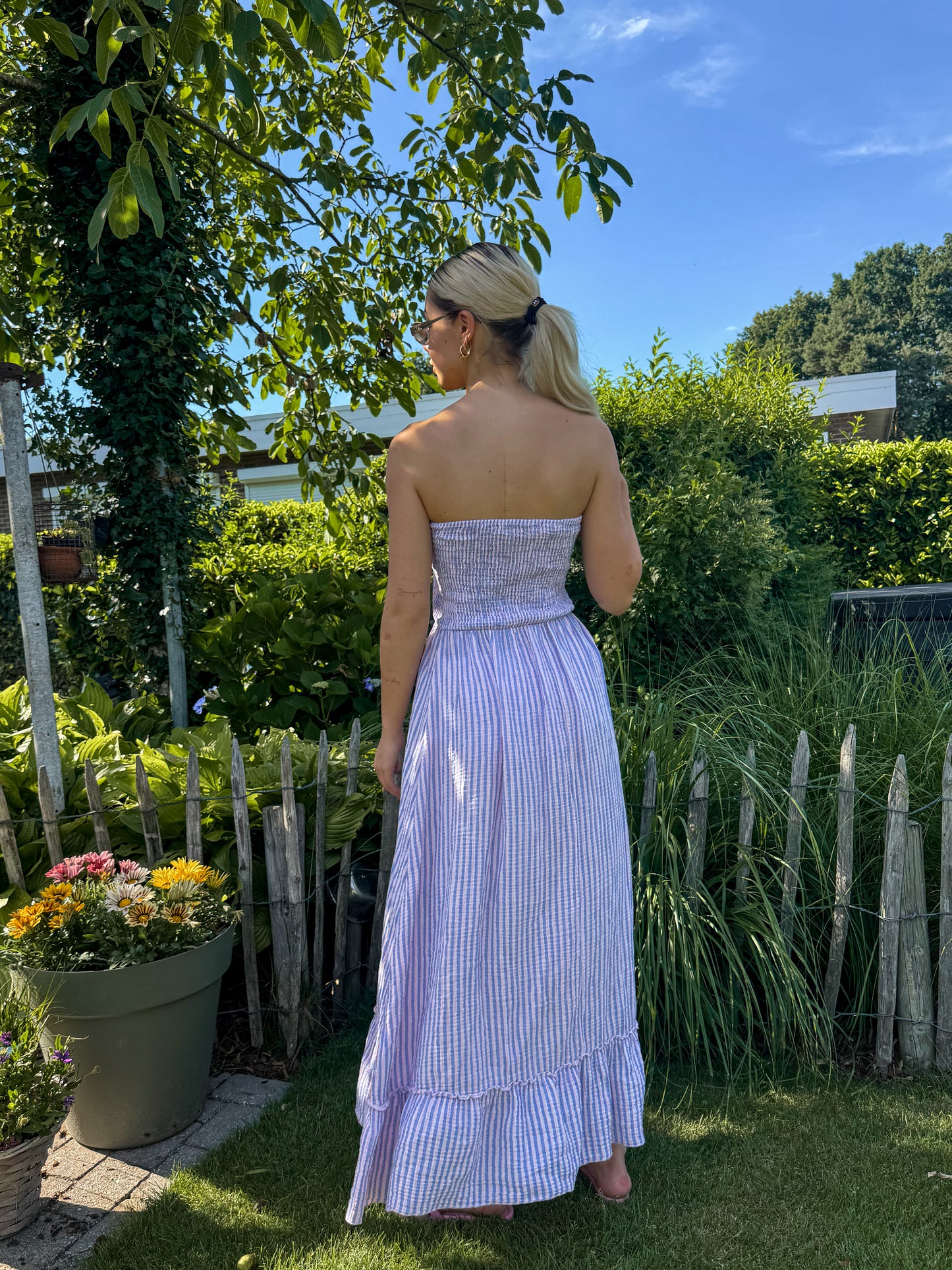 Dress - Mia lilac striped