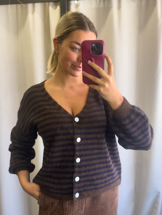 Jackie two-way knit blue