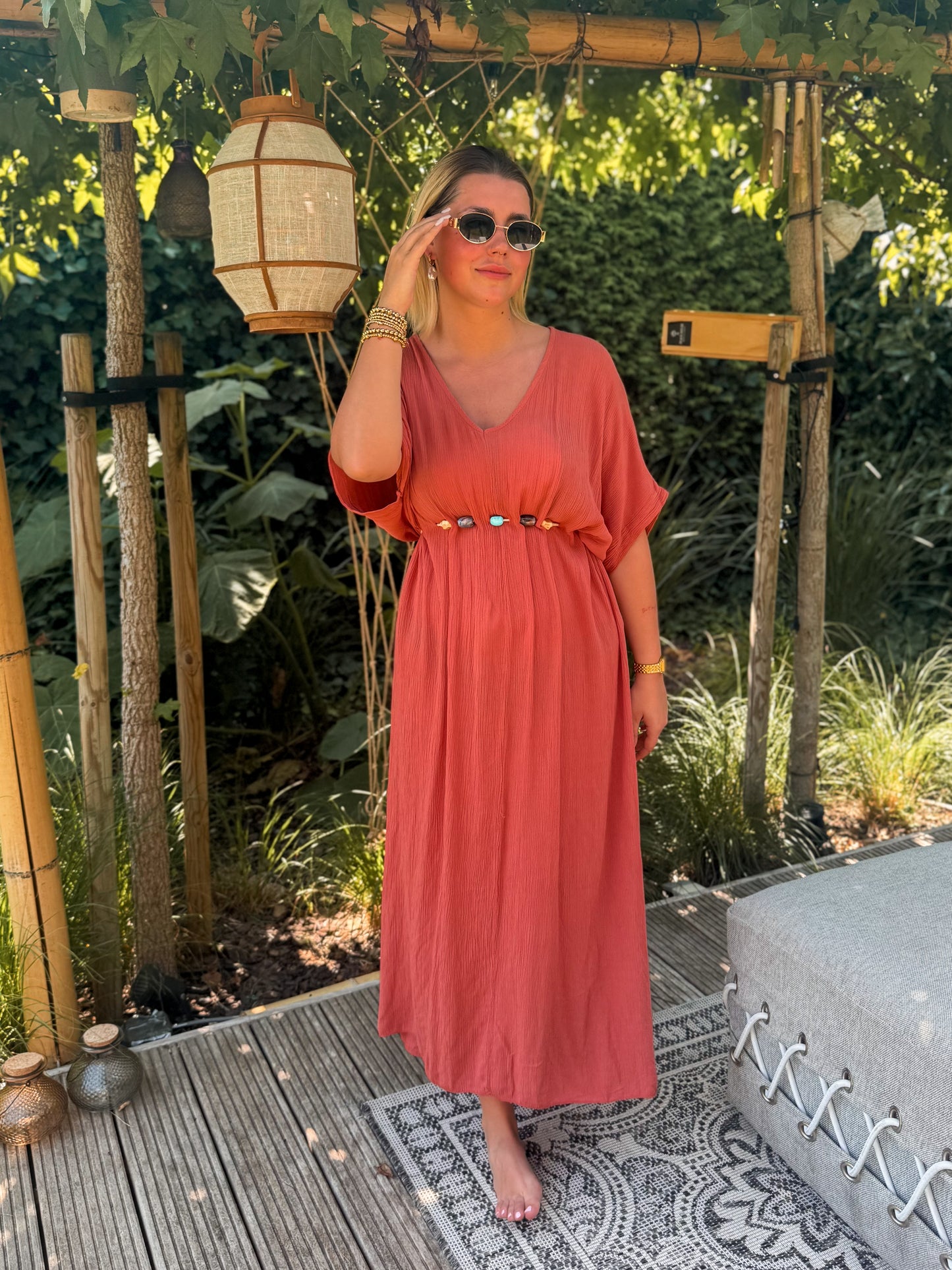 Jurk Tosca terracotta