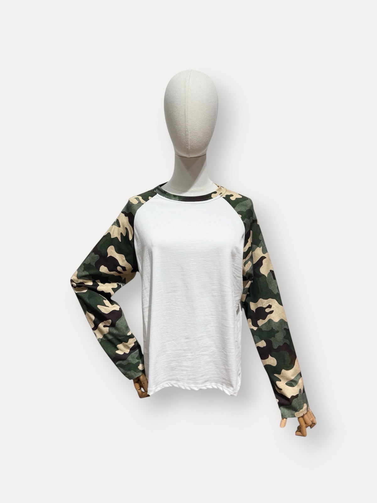 Camo baseball shirt