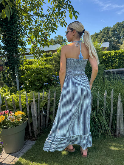 Dress - Mia blue striped