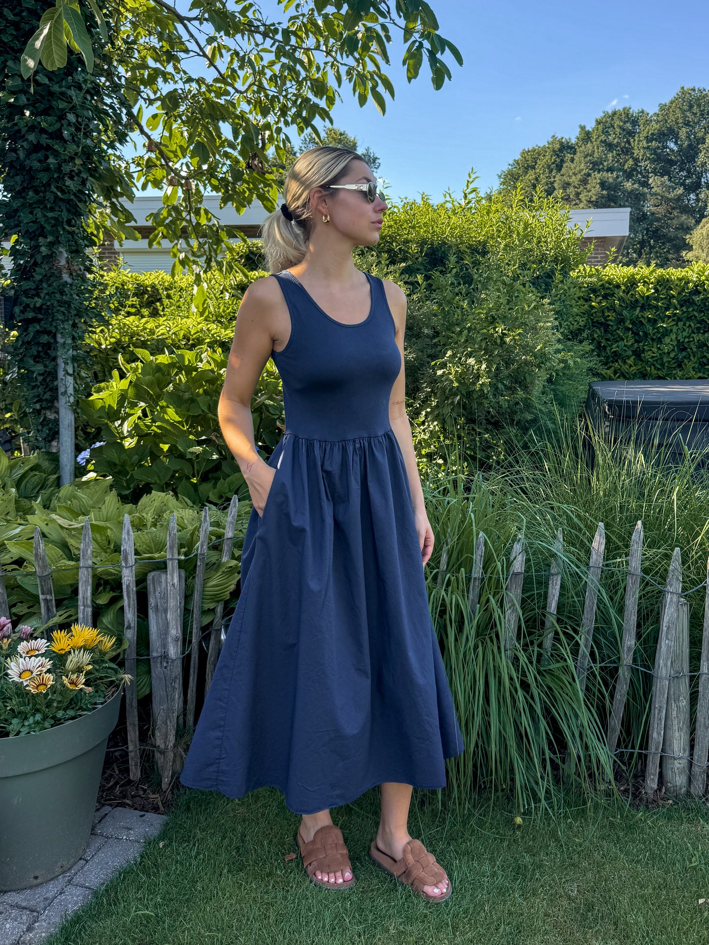 Dress - Sienna navy blue