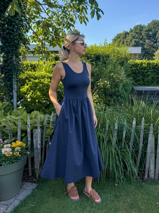 Dress - Sienna navy blue