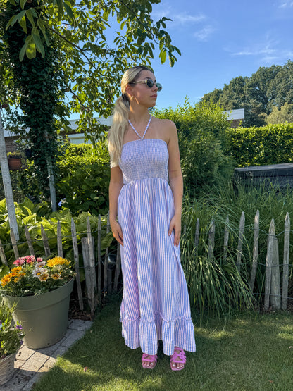 Dress - Mia lilac striped