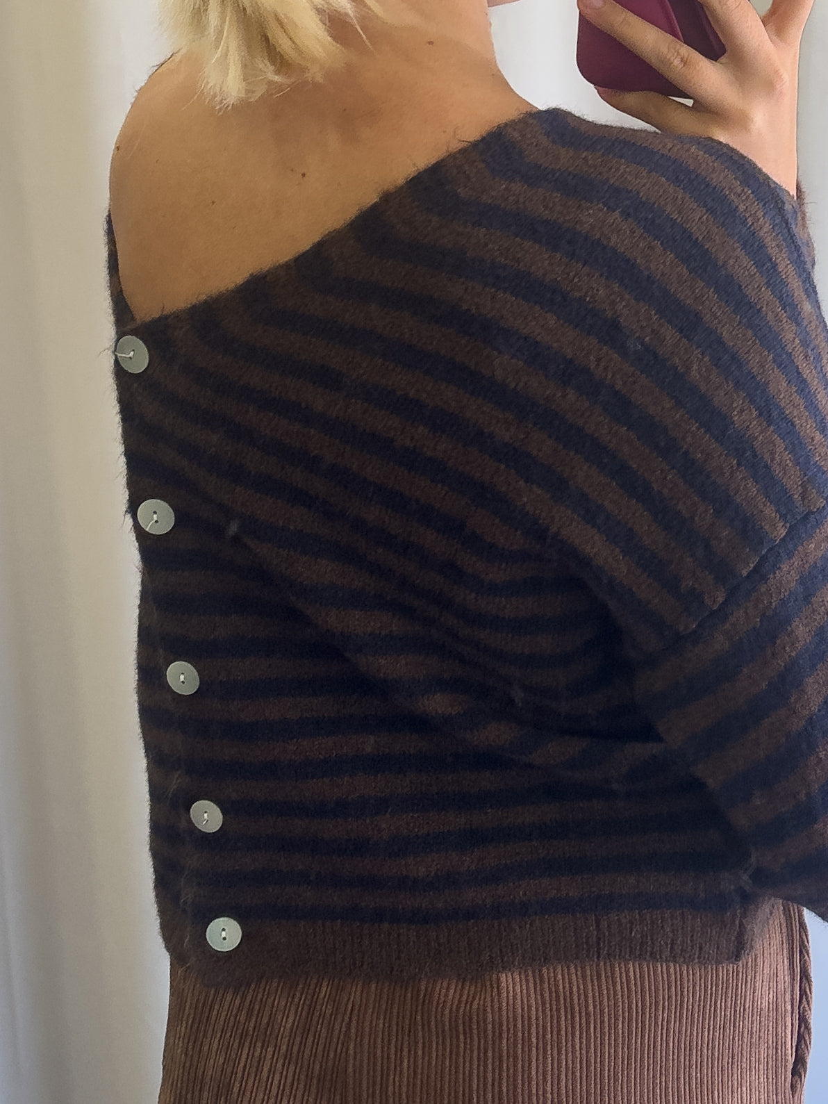 Jackie two-way knit blue