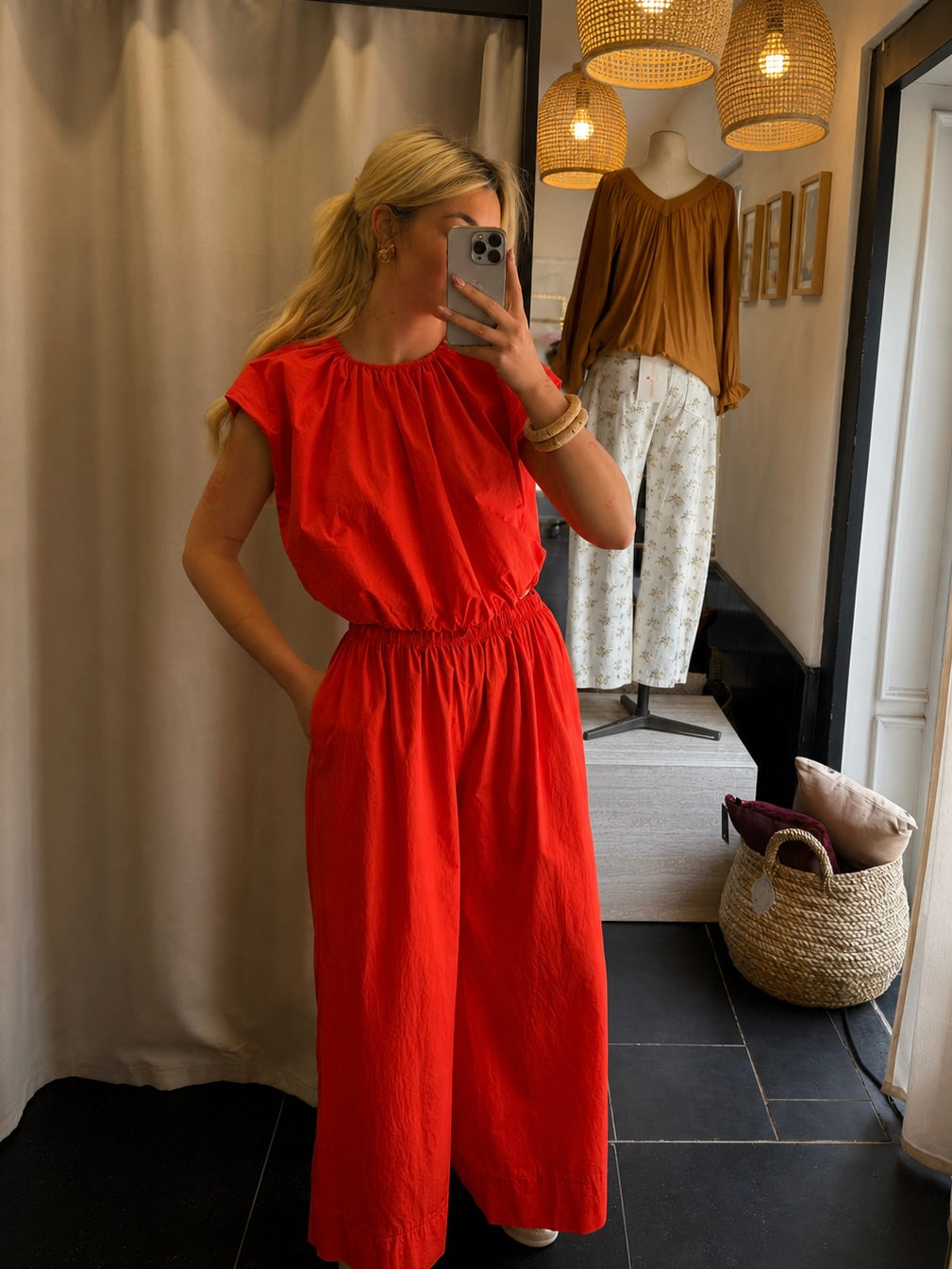 Blouse Esther - Poinsettia