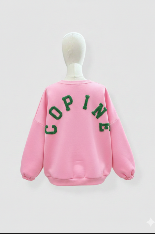 Sweater Copine roze/groen
