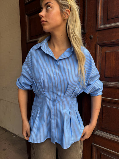 Céleste pinstripe blouse