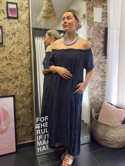 Jurk Célia donkerblauw