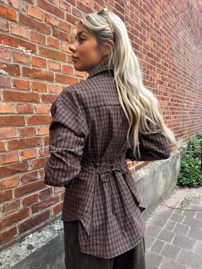 Ezra check blouse