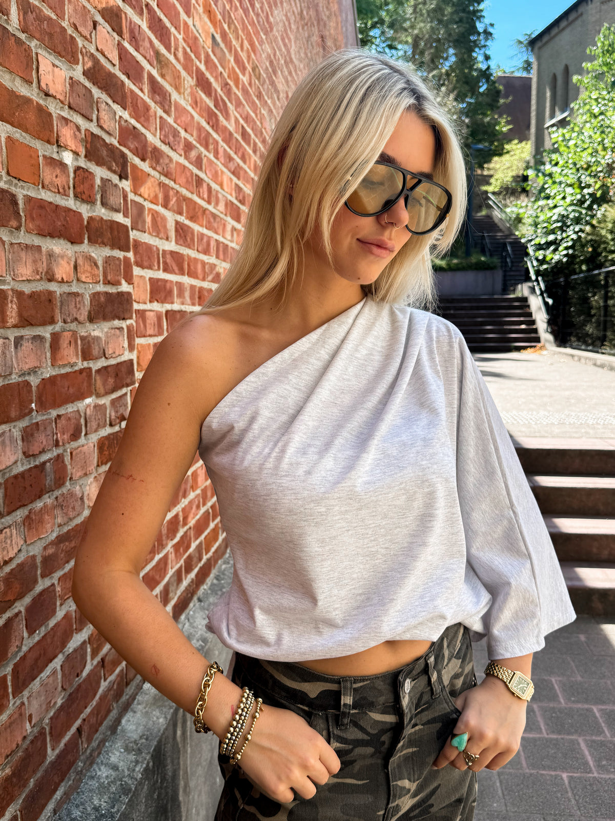 Lena blouse - grey