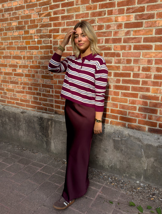 Rok Manon satin burgundy