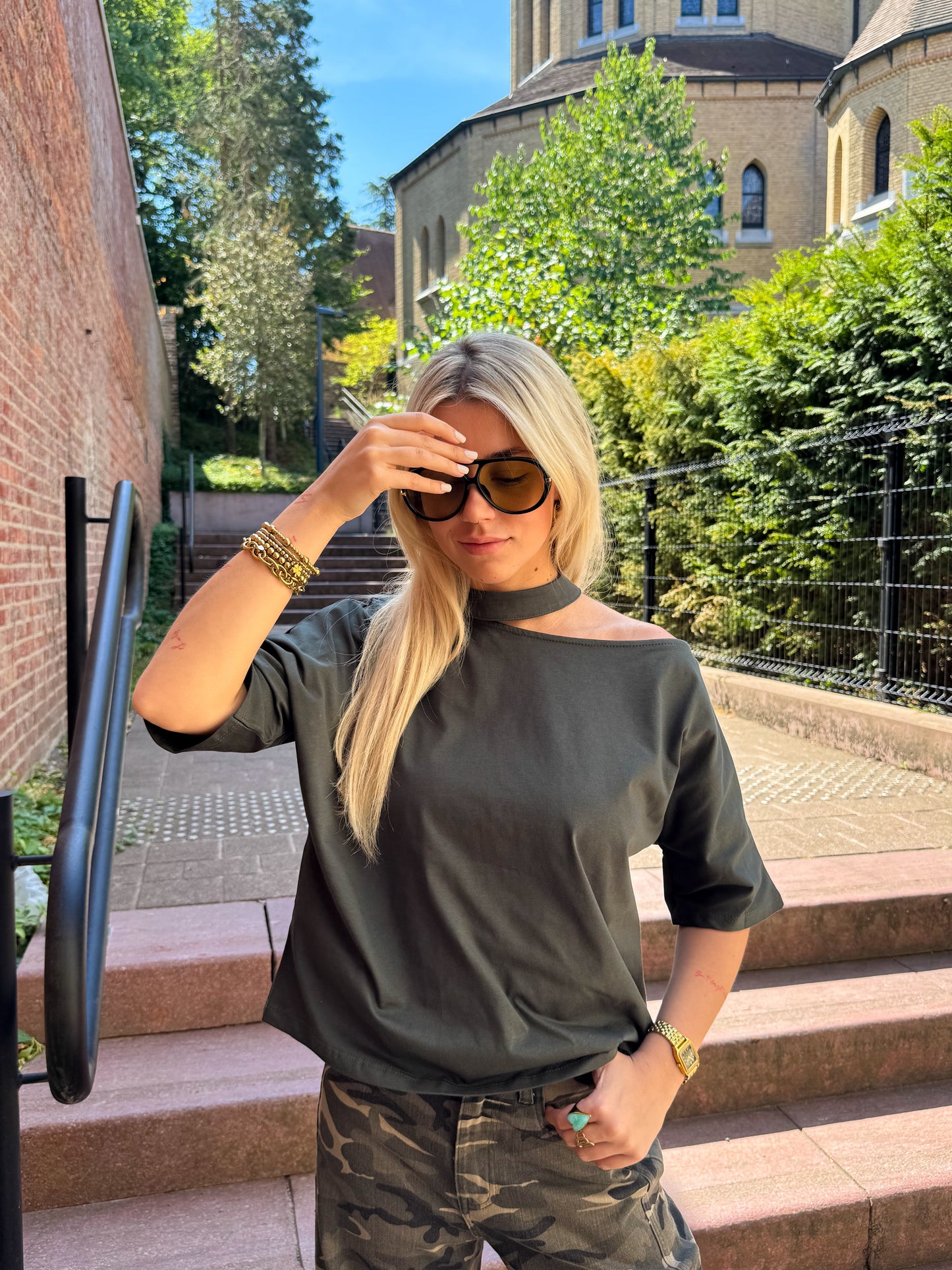 Myla shirt - dark green