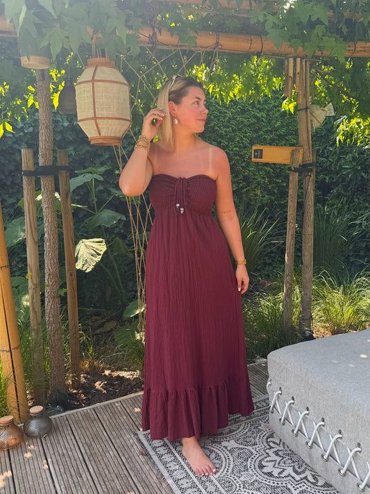 Jurk Helen bordeaux