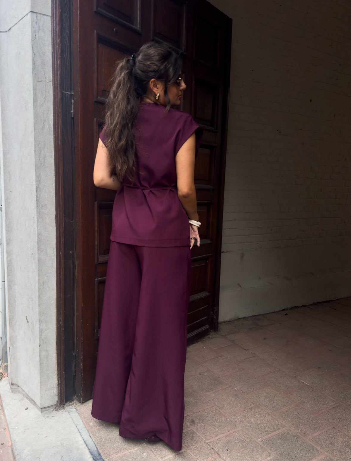 Delphine pantalon burgundy