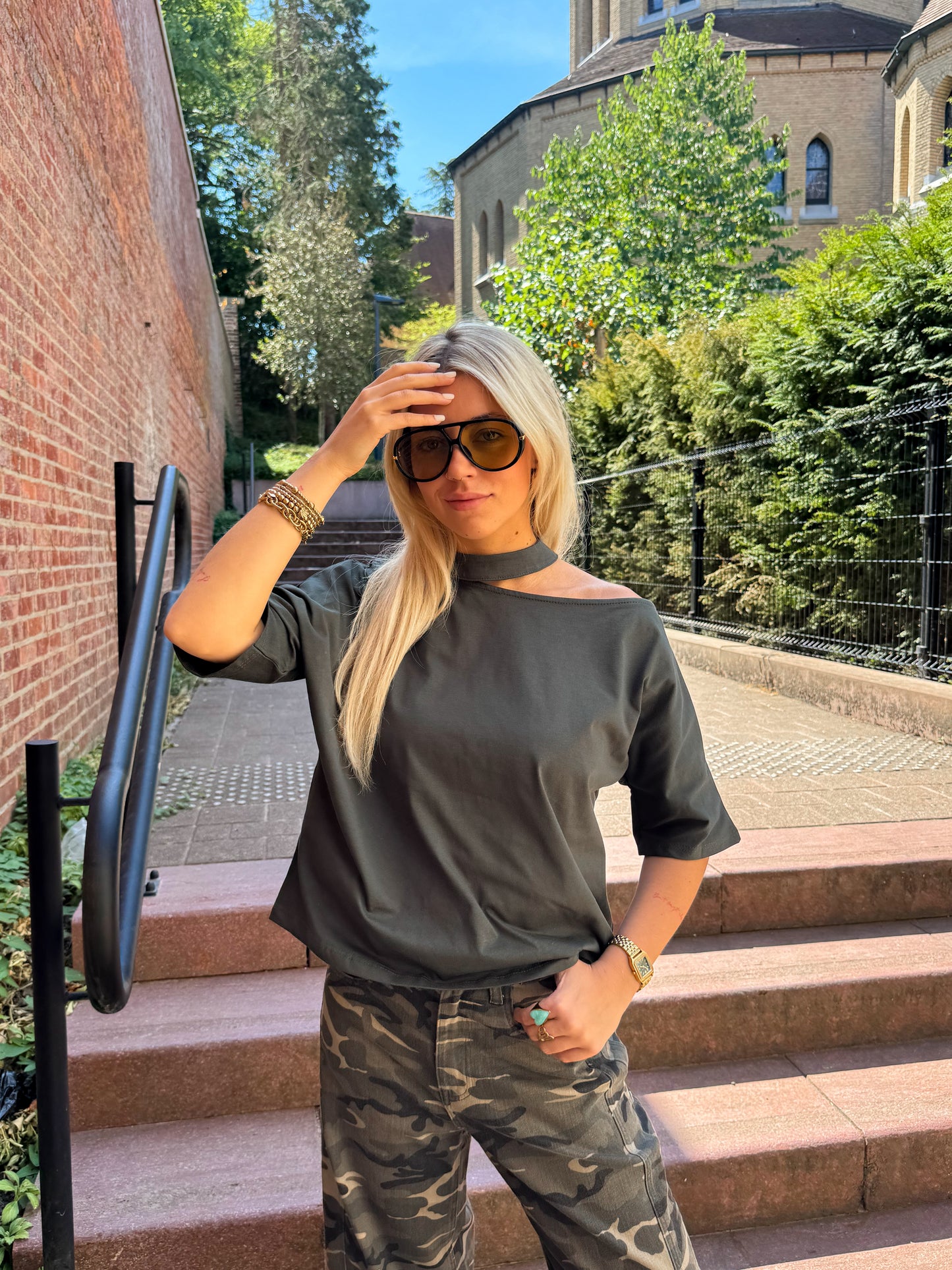 Myla shirt - dark green