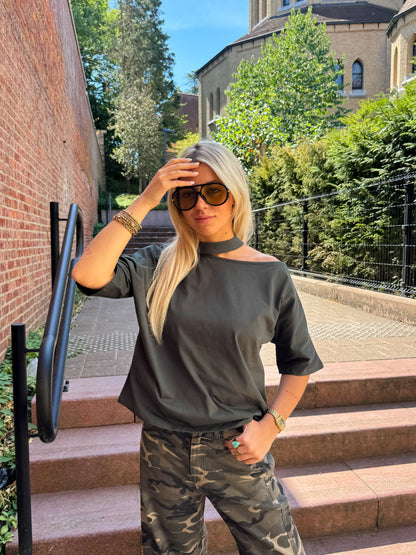Myla shirt - dark green