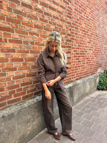 Ezra check blouse