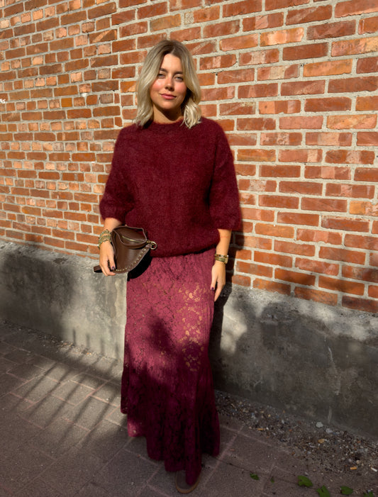 Livia Deluxe mohair burgundy