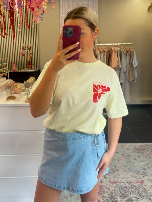 T-shirt Le Marais geel