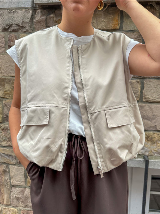 Vest Mina beige
