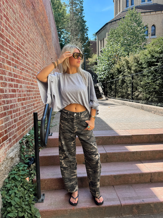 Lexi boxy shirt - grey