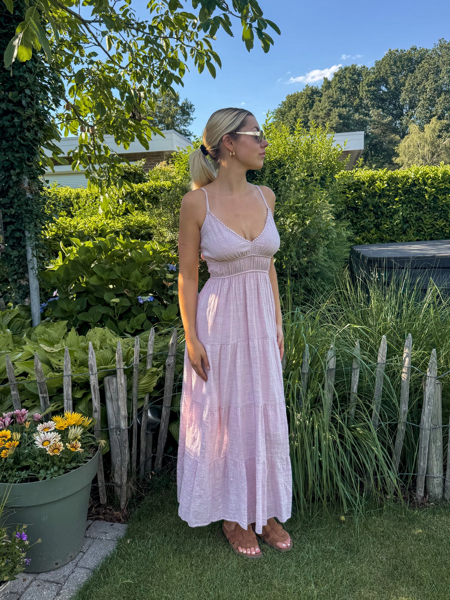 Dress - Luna maxi blush pink