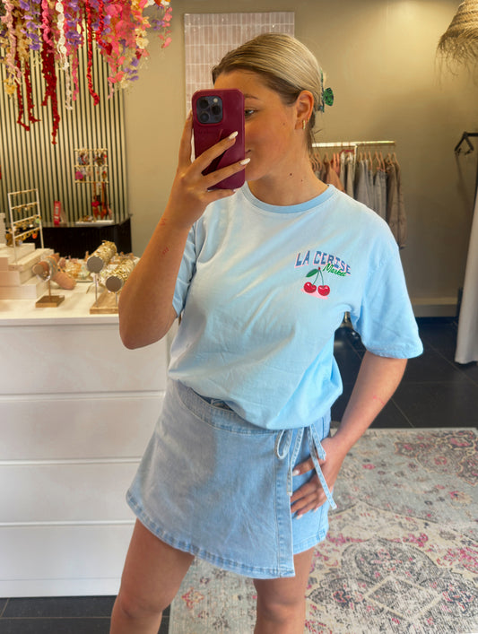 T-shirt Cerise blauw