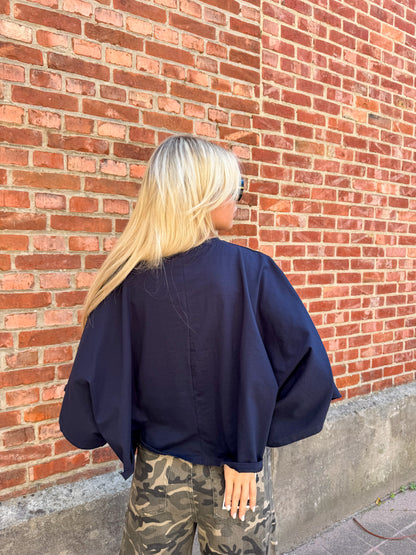 Lexi boxy shirt - dark blue