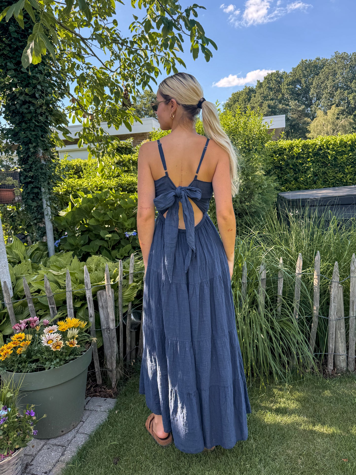 Dress - Luna maxi navy blue