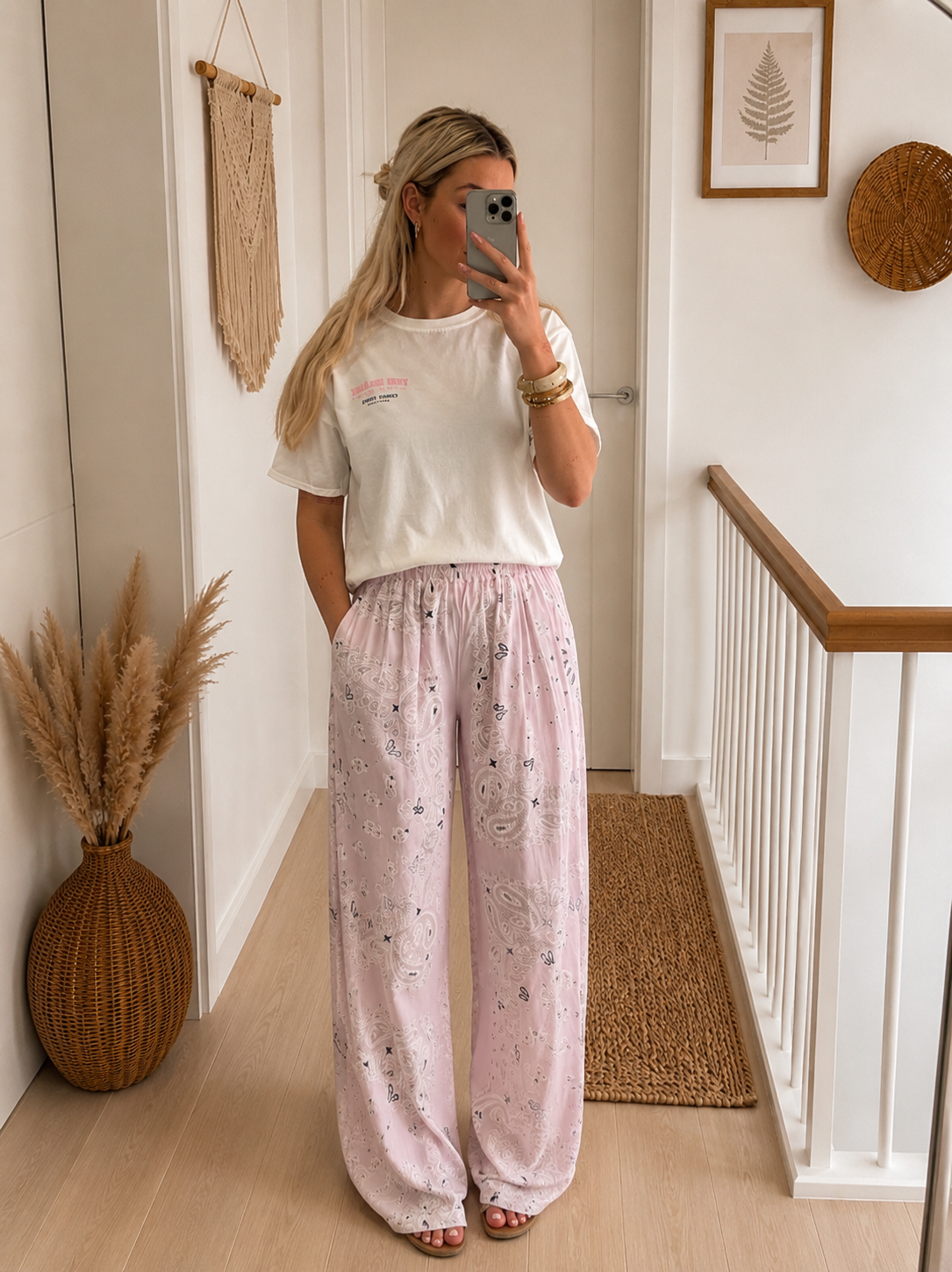 Broek Paisley - Pastel Lila