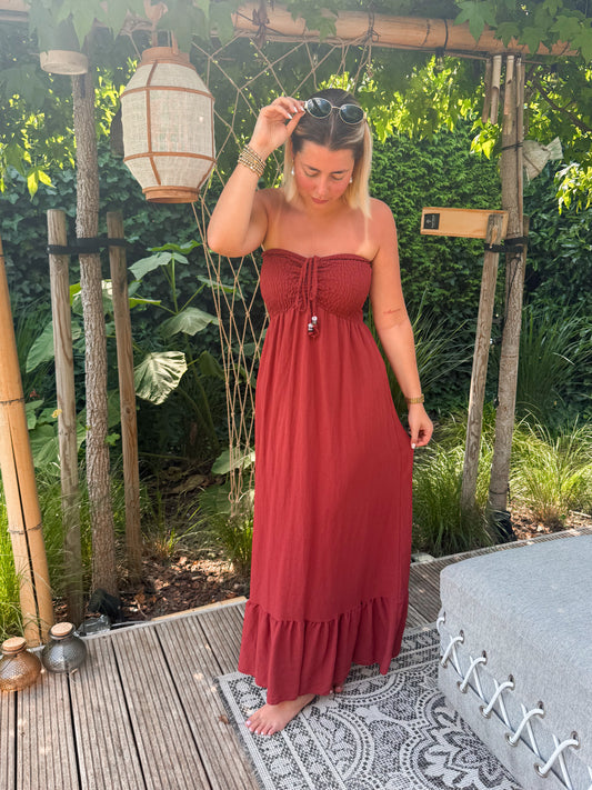 Jurk Helen terracotta