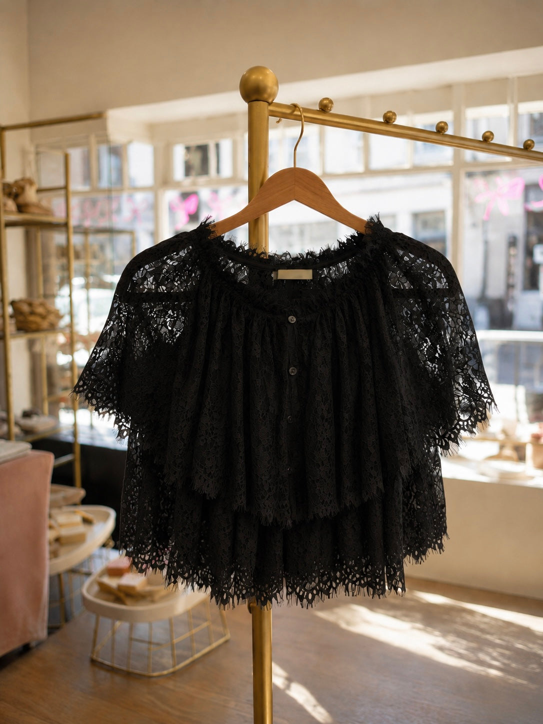Blouse - Willow lace zwart