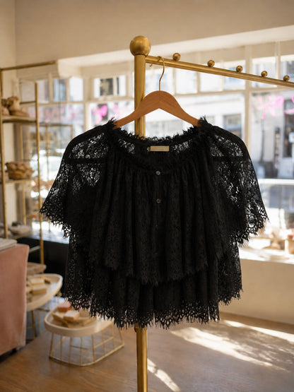 Blouse - Willow lace zwart