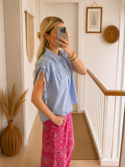 Blouse - Capri Tie Sleeve