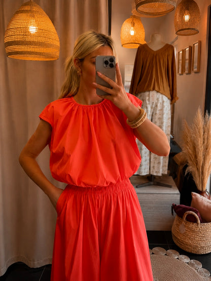Blouse Esther - Poinsettia