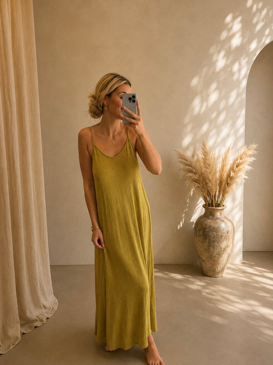 Dress - Pistachio shimmer