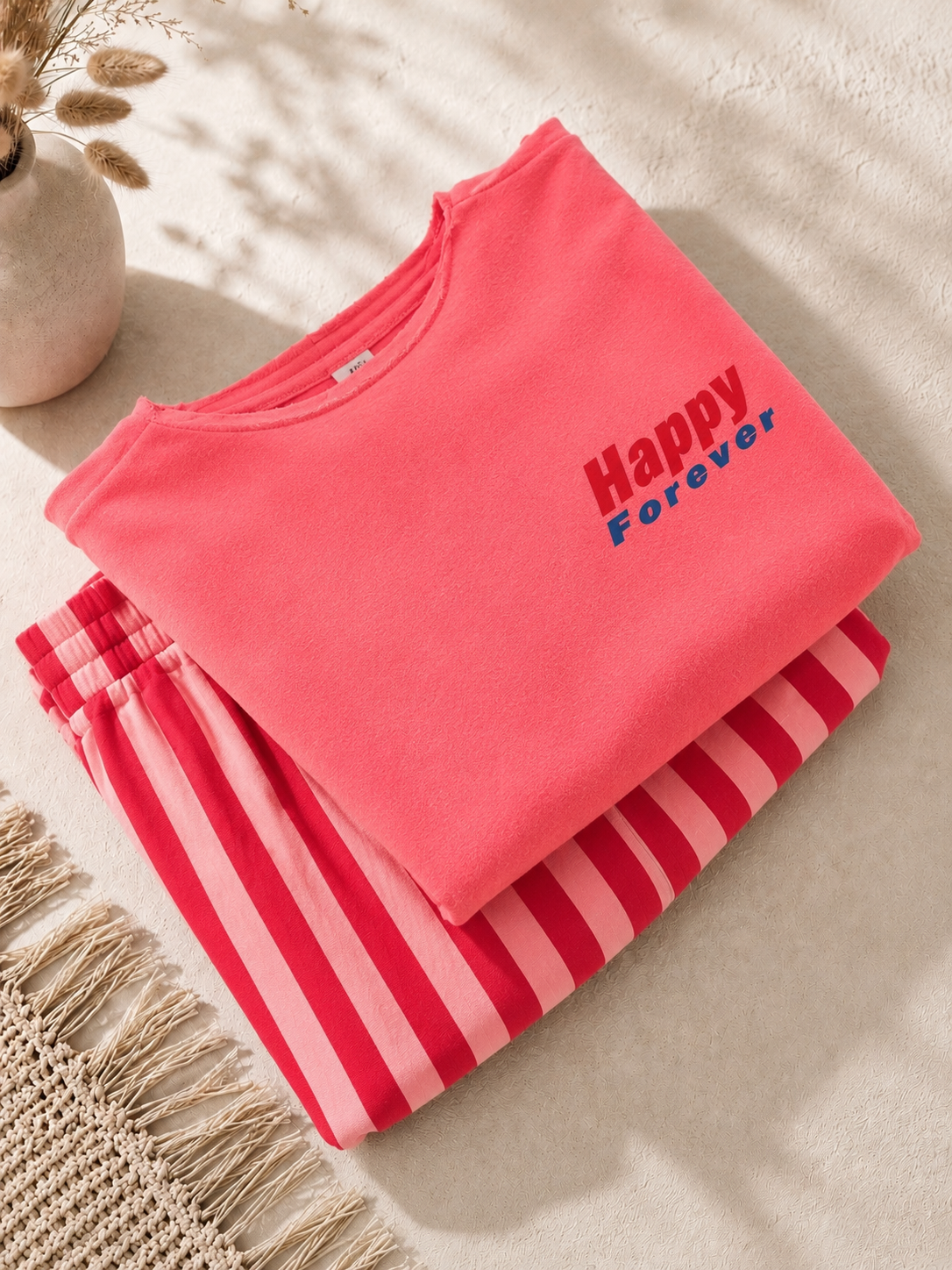 Sweater - Happy forever Pink